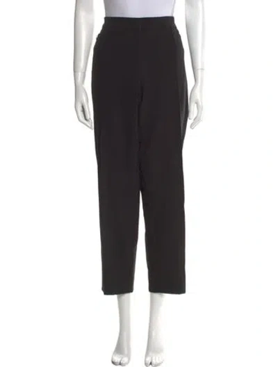 Pre-owned Escada Straight Leg Pants In Black