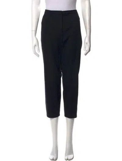 Pre-owned Escada Straight Leg Pants In Black