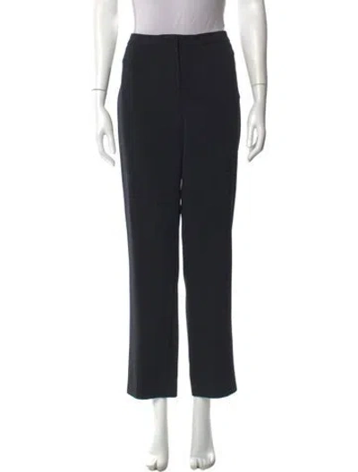 Pre-owned Escada Straight Leg Pants In Black