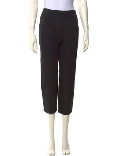 Pre-owned Escada Straight Leg Pants In Black