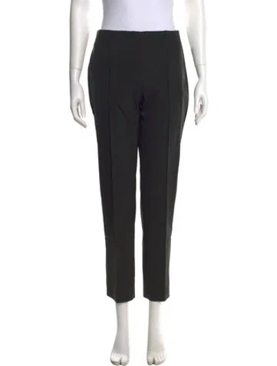 Pre-owned Escada Straight Leg Pants In Black