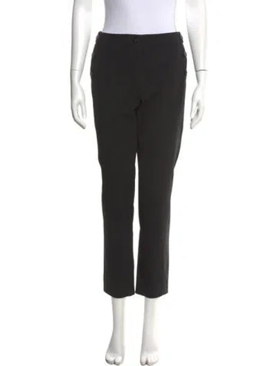 Pre-owned Escada Straight Leg Pants In Black