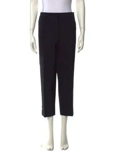 Pre-owned Escada Straight Leg Pants In Black