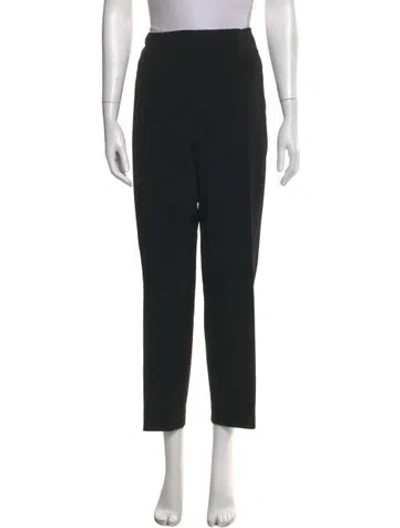 Pre-owned Escada Straight Leg Pants In Black