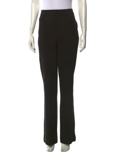 Pre-owned Escada Straight Leg Pants In Black