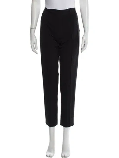 Pre-owned Escada Straight Leg Pants In Black