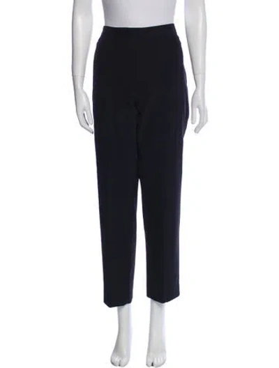 Pre-owned Escada Straight Leg Pants In Black