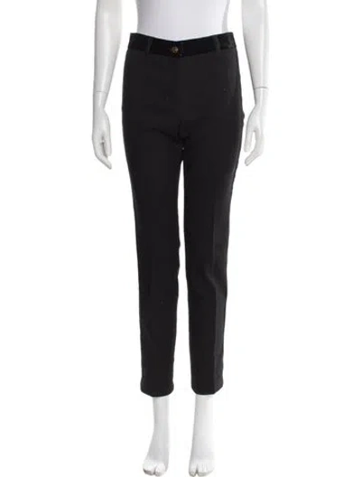 Pre-owned Escada Straight Leg Pants In Black