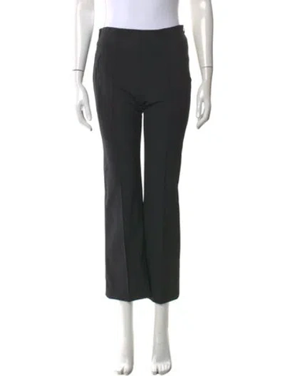 Pre-owned Escada Straight Leg Pants In Black