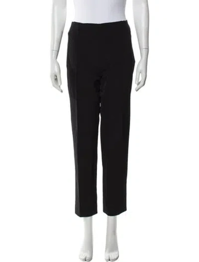 Pre-owned Escada Straight Leg Pants In Black
