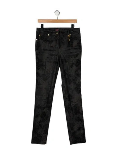 Pre-owned Escada Straight Leg Pants In Black