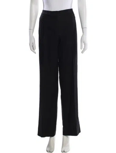 Pre-owned Escada Straight Leg Pants In Black