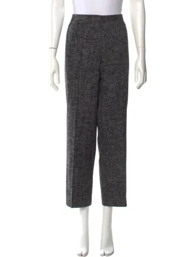 Pre-owned Escada Straight Leg Pants In Black