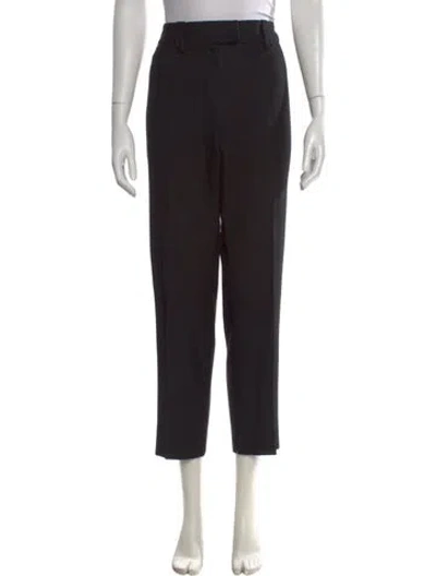 Pre-owned Escada Straight Leg Pants In Black