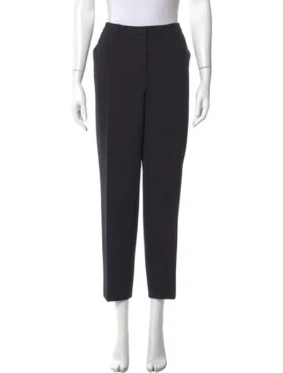 Pre-owned Escada Straight Leg Pants In Black