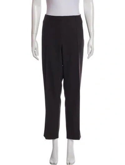 Pre-owned Escada Straight Leg Pants In Black