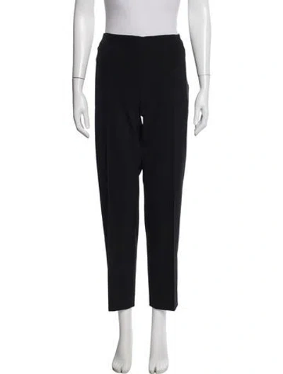 Pre-owned Escada Straight Leg Pants In Black