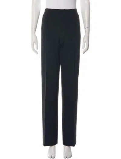 Pre-owned Escada Straight Leg Pants In Black