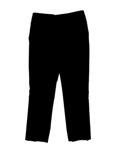 Pre-owned Escada Straight Leg Pants In Black
