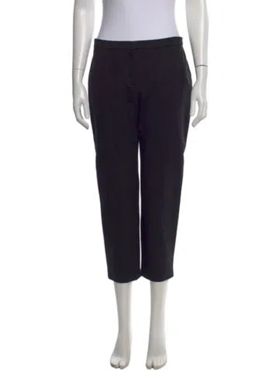 Pre-owned Escada Straight Leg Pants In Black