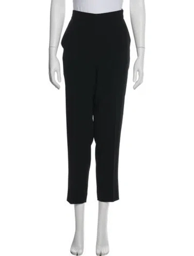 Pre-owned Escada Straight Leg Pants In Black