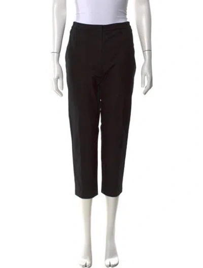 Pre-owned Escada Straight Leg Pants In Black
