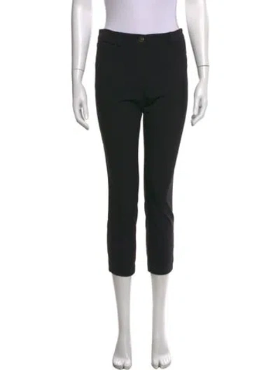 Pre-owned Escada Straight Leg Pants In Black