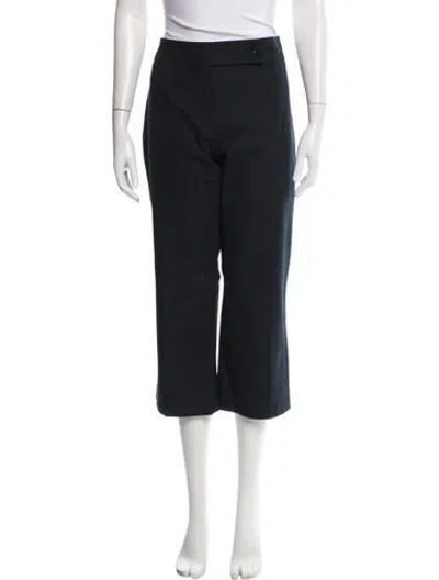Pre-owned Escada Straight Leg Pants In Black