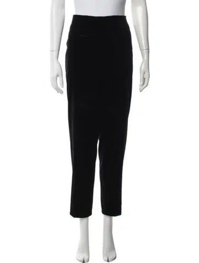 Pre-owned Escada Straight Leg Pants In Black