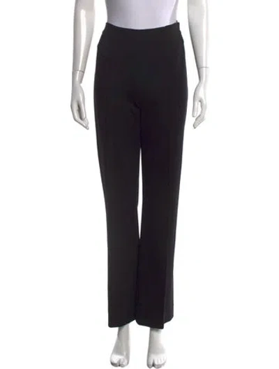 Pre-owned Escada Straight Leg Pants In Black