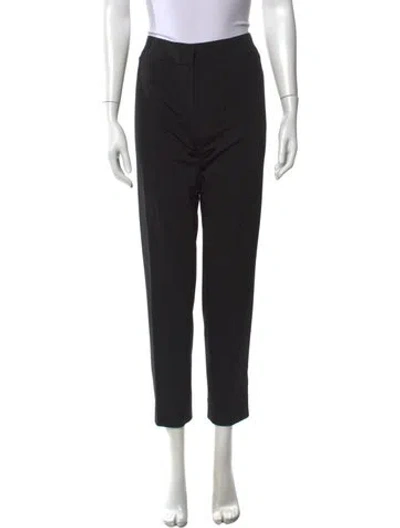 Pre-owned Escada Straight Leg Pants In Black