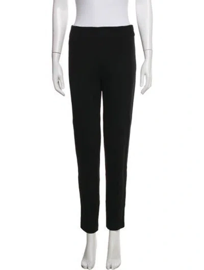 Pre-owned Escada Straight Leg Pants In Black