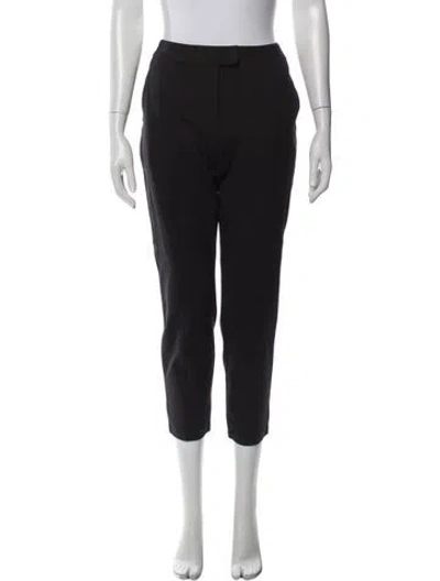 Pre-owned Escada Straight Leg Pants In Black