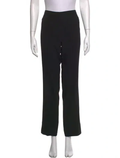 Pre-owned Escada Straight Leg Pants In Black
