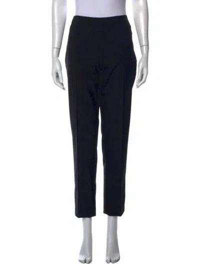 Pre-owned Escada Straight Leg Pants In Black