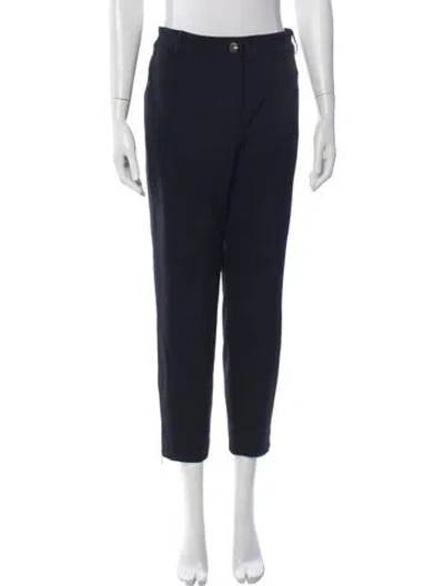 Pre-owned Escada Straight Leg Pants In Black