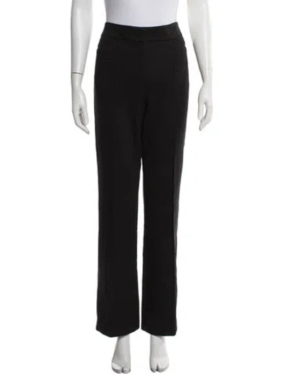 Pre-owned Escada Straight Leg Pants In Black