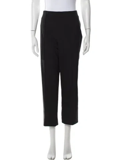 Pre-owned Escada Straight Leg Pants In Black