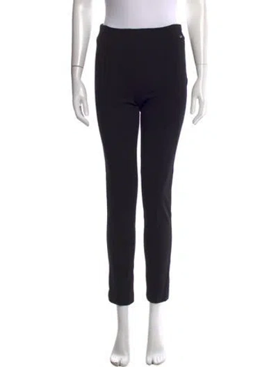 Pre-owned Escada Straight Leg Pants In Black