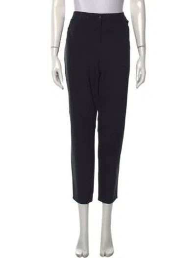 Pre-owned Escada Straight Leg Pants In Black