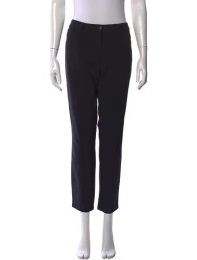 Pre-owned Escada Straight Leg Pants In Black