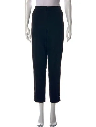 Pre-owned Escada Straight Leg Pants In Black