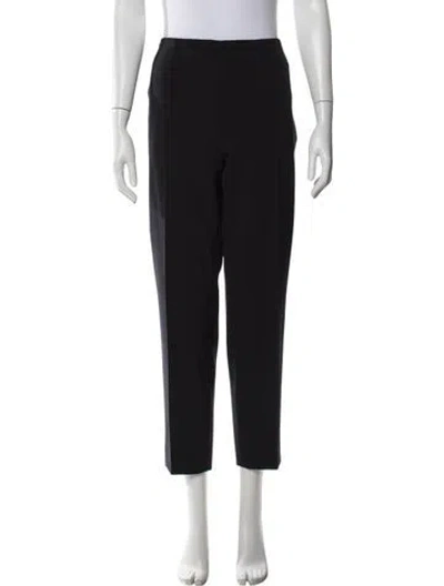 Pre-owned Escada Straight Leg Pants In Black