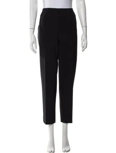 Pre-owned Escada Straight Leg Pants In Black