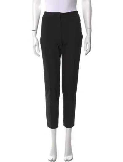 Pre-owned Escada Straight Leg Pants In Black