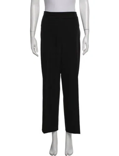 Pre-owned Escada Straight Leg Pants In Black