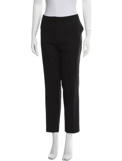 Pre-owned Escada Straight Leg Pants In Black
