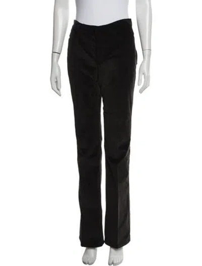 Pre-owned Escada Straight Leg Pants In Black