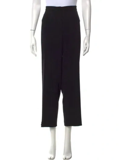 Pre-owned Escada Straight Leg Pants In Black