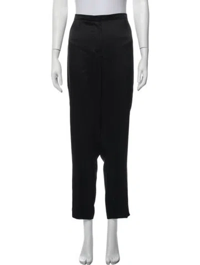 Pre-owned Escada Straight Leg Pants In Black